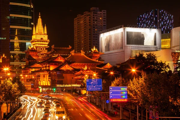 depositphotos 16926733 jing an temple park nanjing street shanghai china